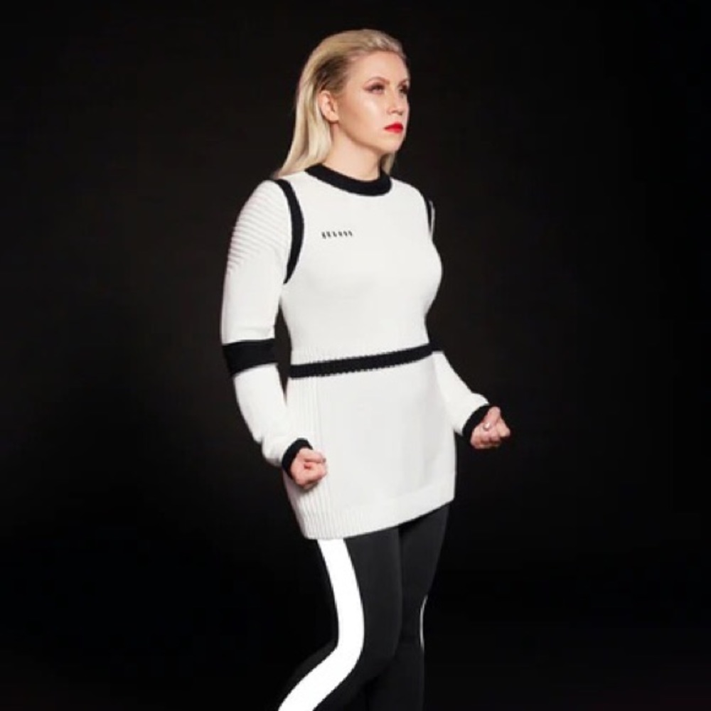 Her Universe Black and White Crew Neck Sweater